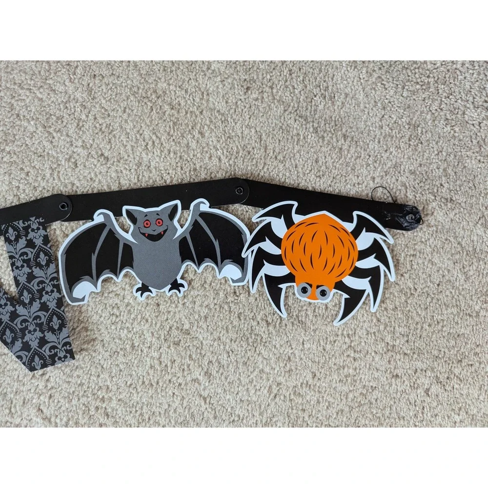 Halloween Game Set Floor Mat Spinner Jointed Banner Neon Spooky